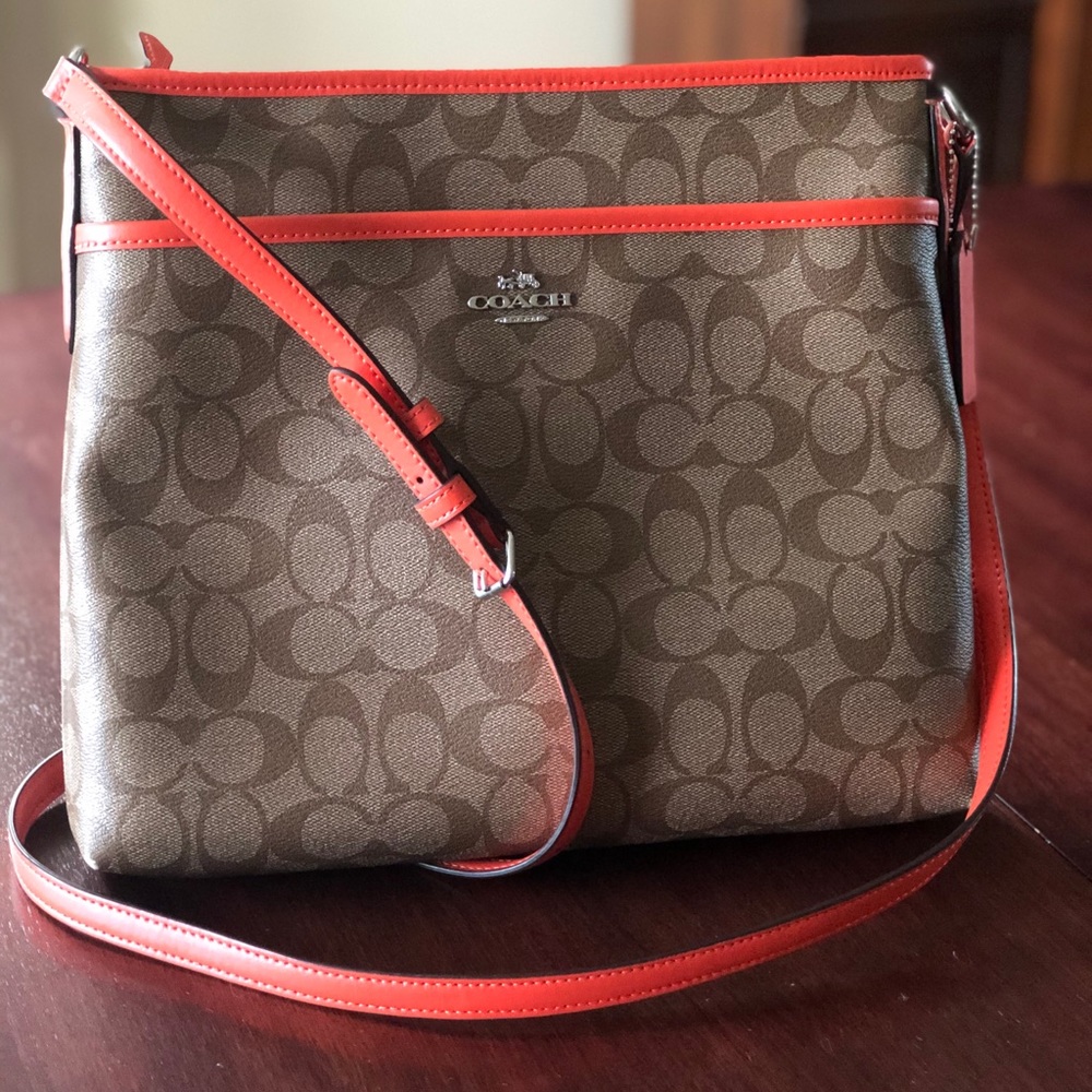 Coach Signature File Crossbody